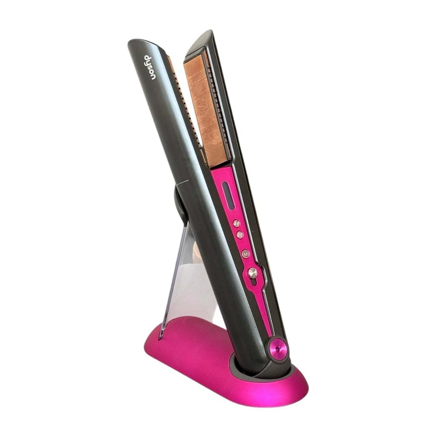 Dyson Corrale Hair Straightener HS03 Black Nickel Fuchsia Complete Styler Comb