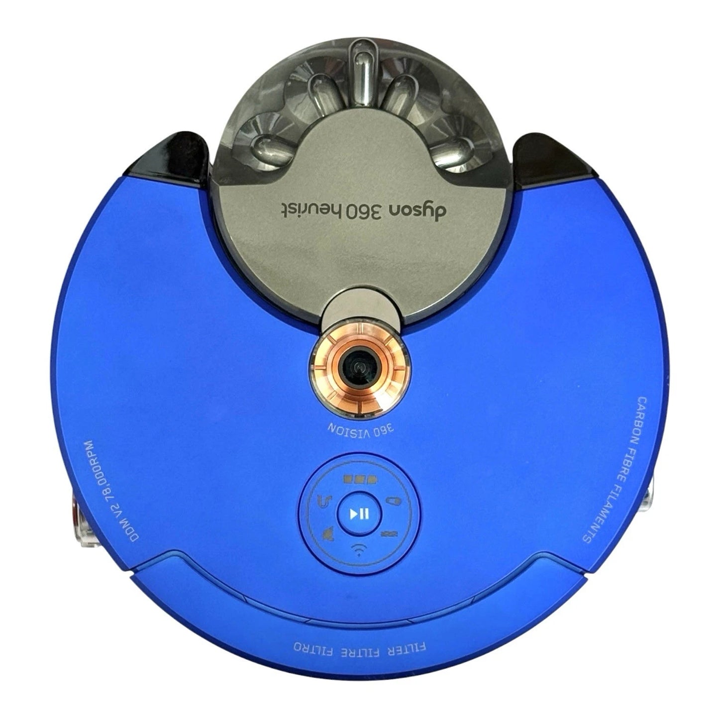 Genuine Dyson 360 Heurist Robot Vacuum Cleaner Cordless Hoover Nickel Blue