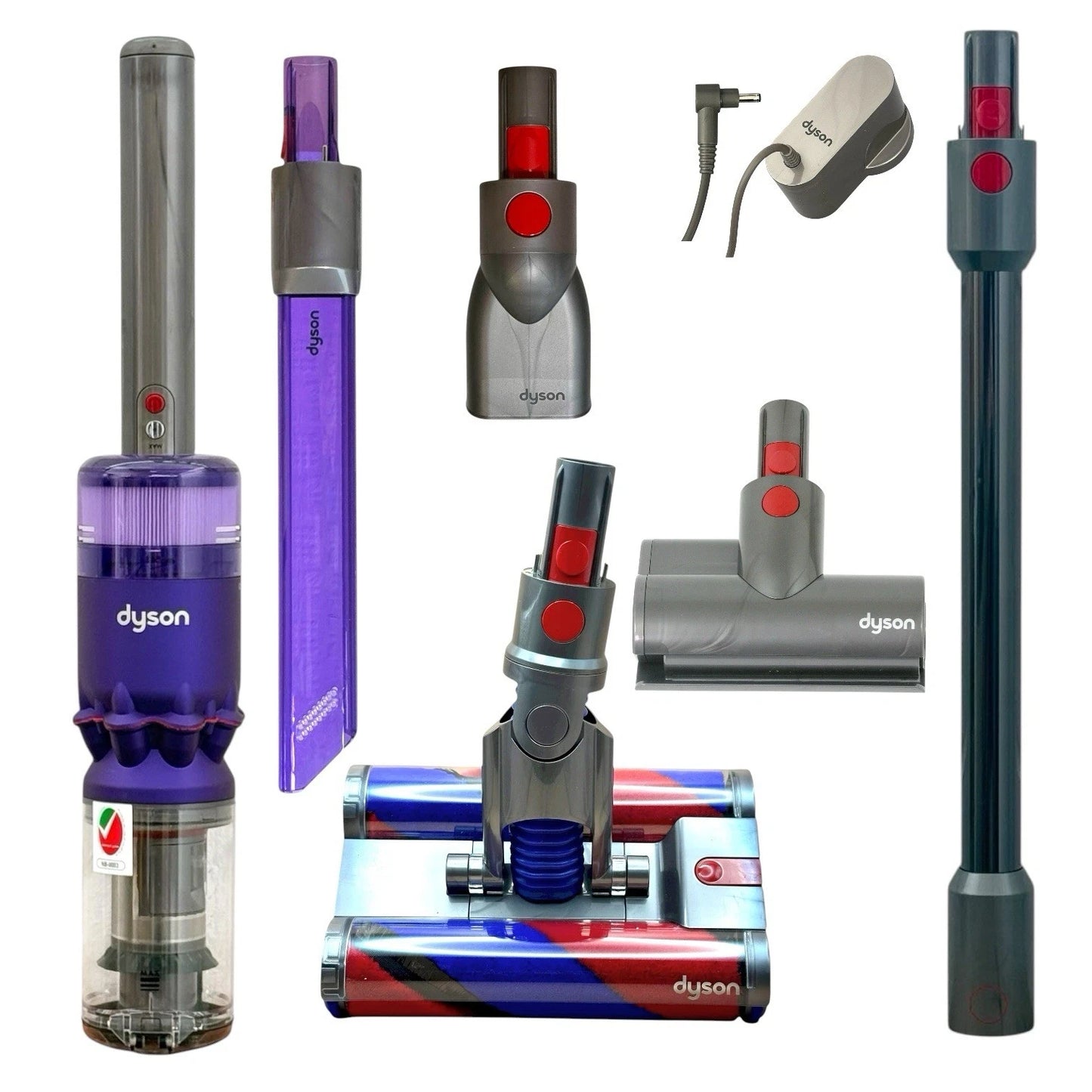 Genuine Dyson Omni-Glide Cordless Vacuum Hoover Cleaner SV19 Full Set