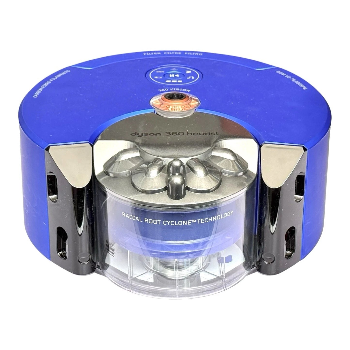 Genuine Dyson 360 Heurist Robot Vacuum Cleaner Cordless Hoover Nickel Blue