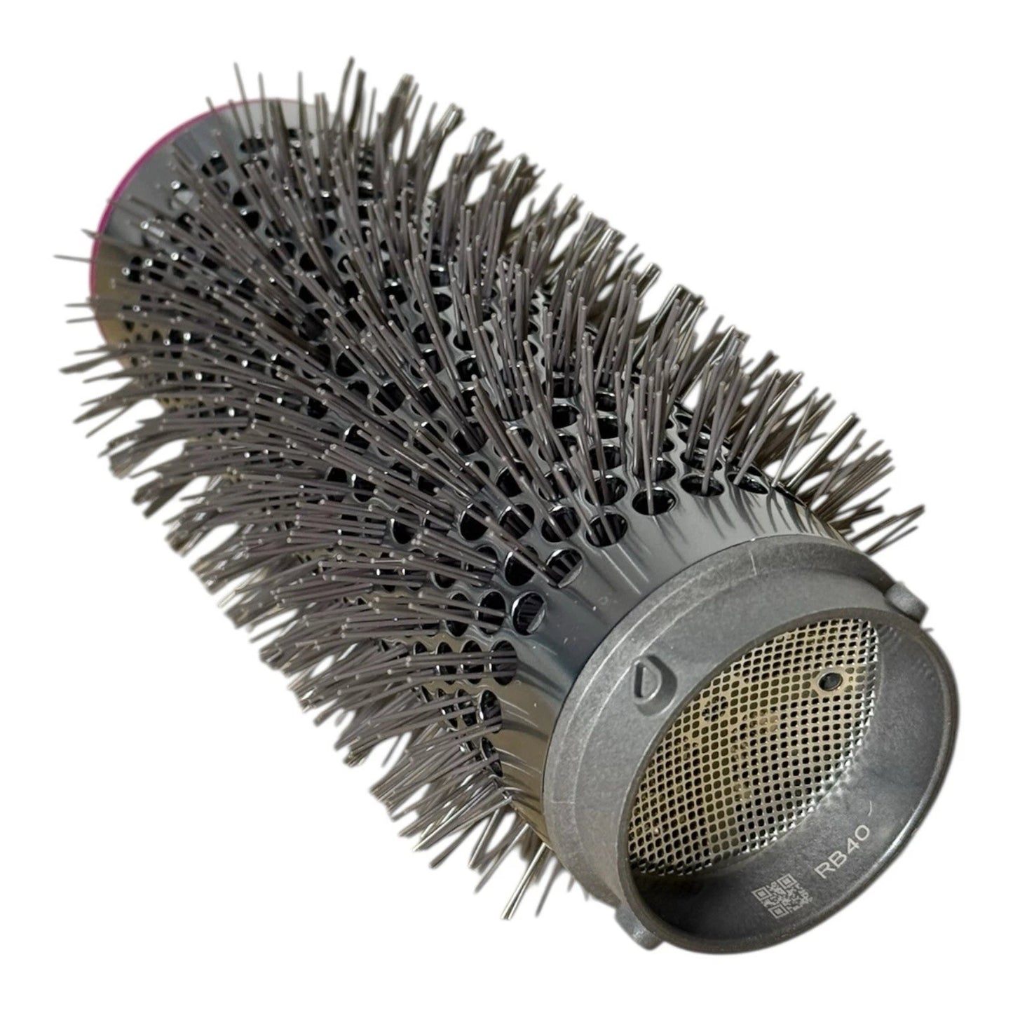 Genuine Dyson Airwrap Hair Styler Volumising Brush Attachment Nickel Fuchsia